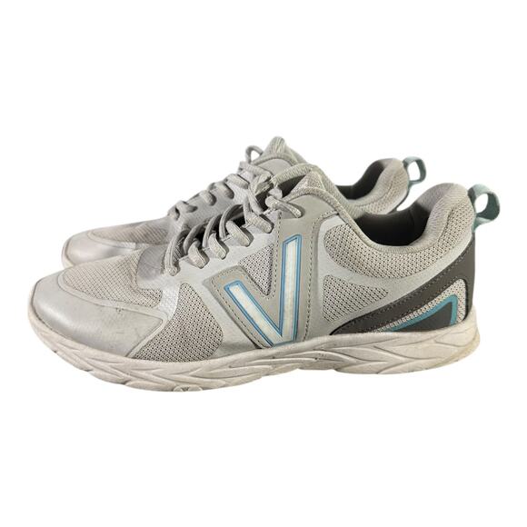 Vionic Miles II Women’s Size 8 Walking Sneakers Gray Blue Orthotic Arch Support - Picture 4 of 8